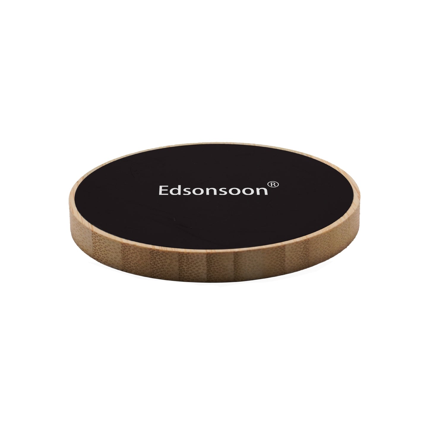 MT504 Bamboo Wireless Charging Pad with Glow Logo – 15W Fast Eco-Friendly Charger