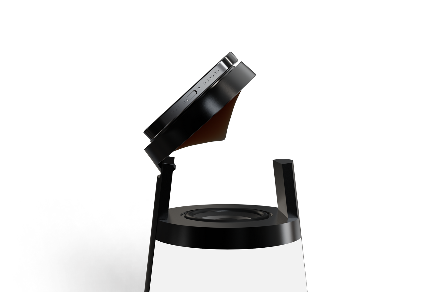 Edsonsoon MT570 Wireless Charger with Table Lamp & Bluetooth Mini Speaker – Multifunctional Desk Accessory for iPhone, Samsung & Qi Devices