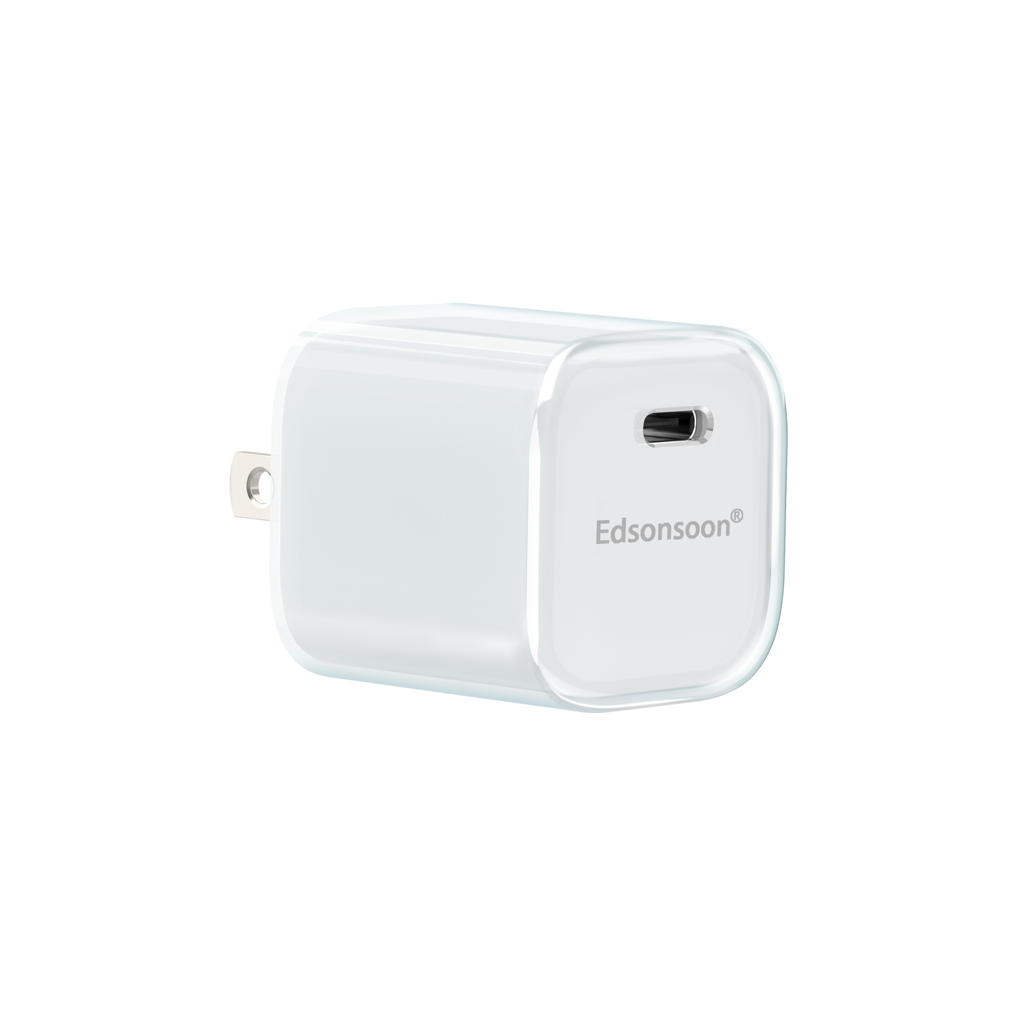 Edsonsoon MTP141 65W Power Adapter – Fast Wall Charger with 2m USB-C to USB-C Cable, PD & QC Compatible