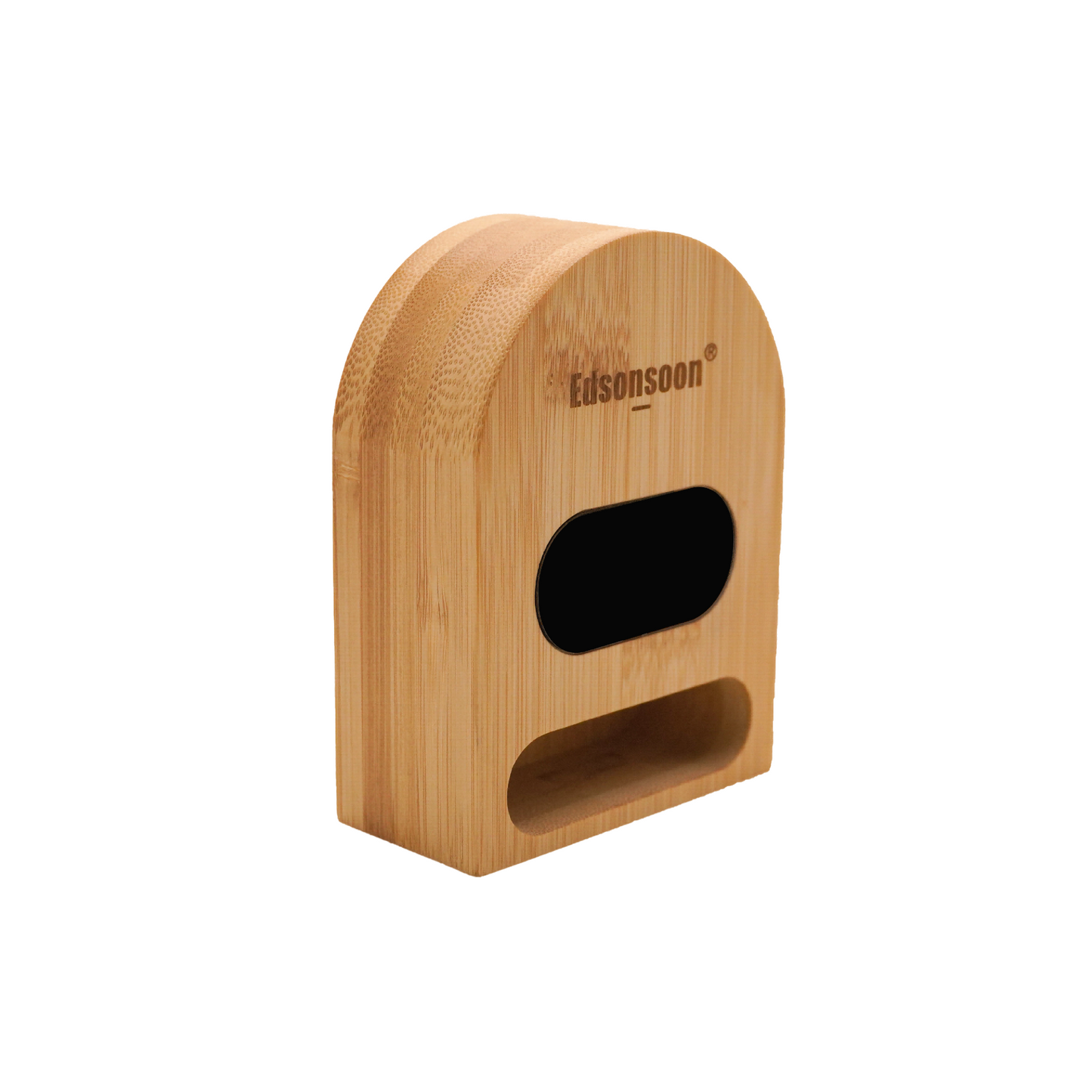 Edsonsoon MT659 Bamboo Alarm Clock with Bluetooth Speaker, Wireless Music Player, LED Nightlight, Digital Temperature & Humidity Display, Eco-Friendly Bamboo Wood Design, Silent Bedside Alarm Clock for Bedroom, Kids & Adults, Perfect Gift
