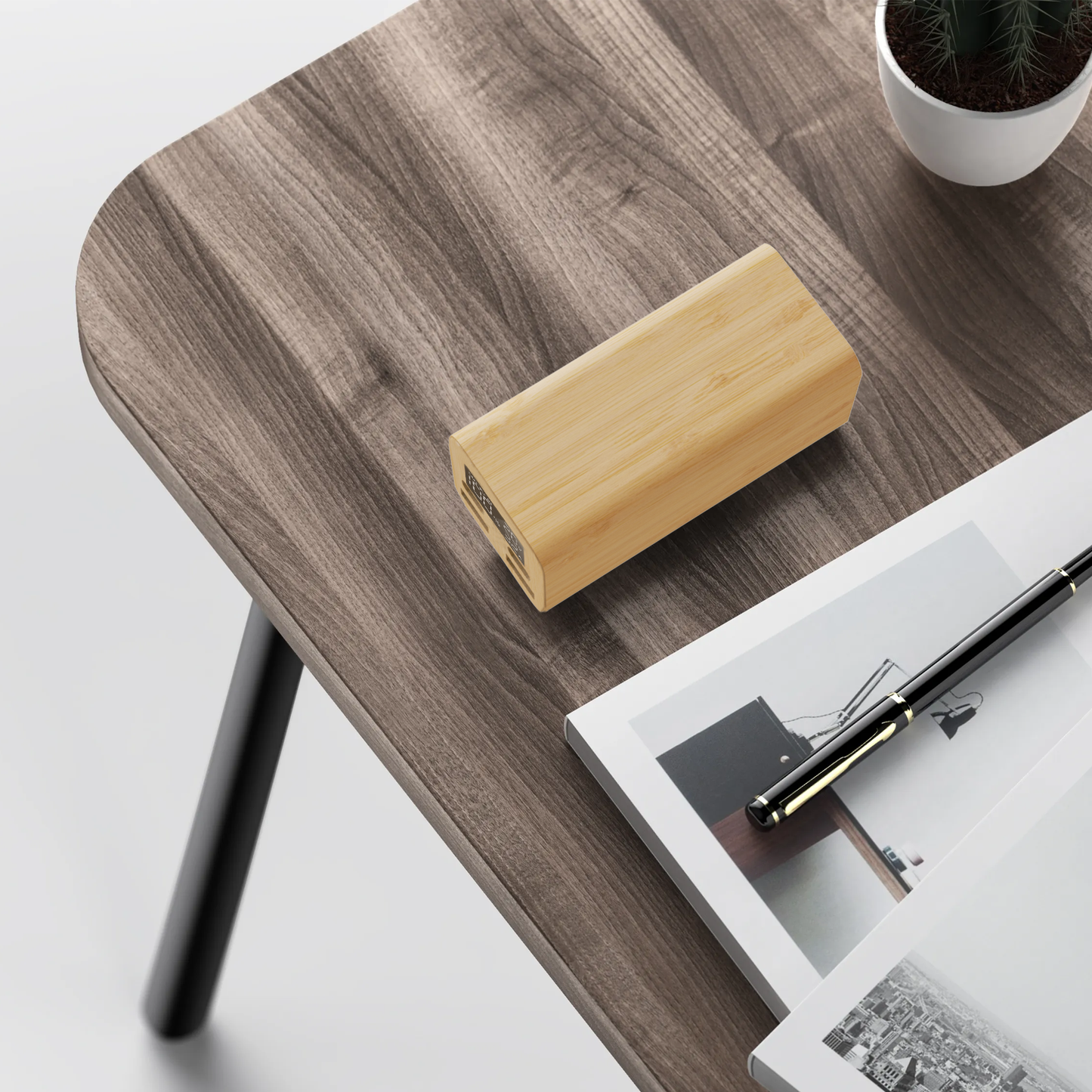 EDSONSOON MT616 Bamboo 20000mAh Power Bank | Dual Type-C PD20W + QC3.0 Fast Charging | Eco-Friendly Portable Charger