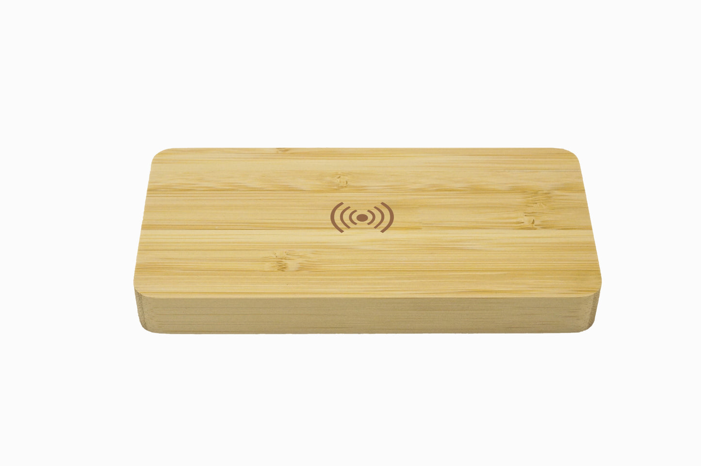 Edsonsoon 5000mAh Bamboo Power Bank – Eco-Friendly Portable Charger with Wireless Charging