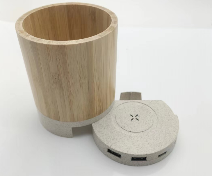MT506 Circular Pen Holder Wireless Charger – 2-in-1 Desk Organizer & Customizable Charging Pad