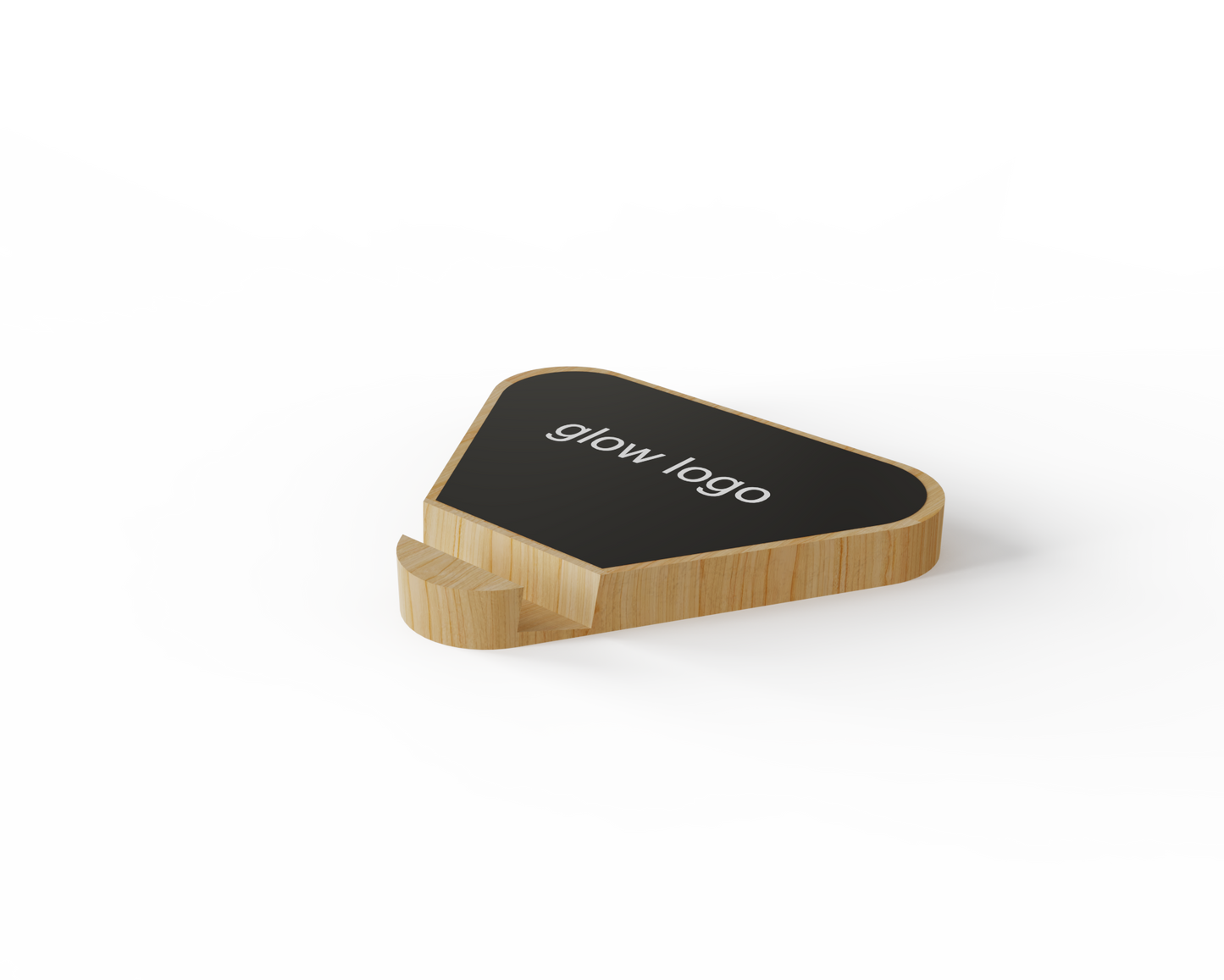 Bamboo Wireless Charger with Glow Logo MT561