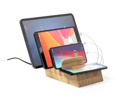 Bamboo Wireless Charger for pads and phones MT514