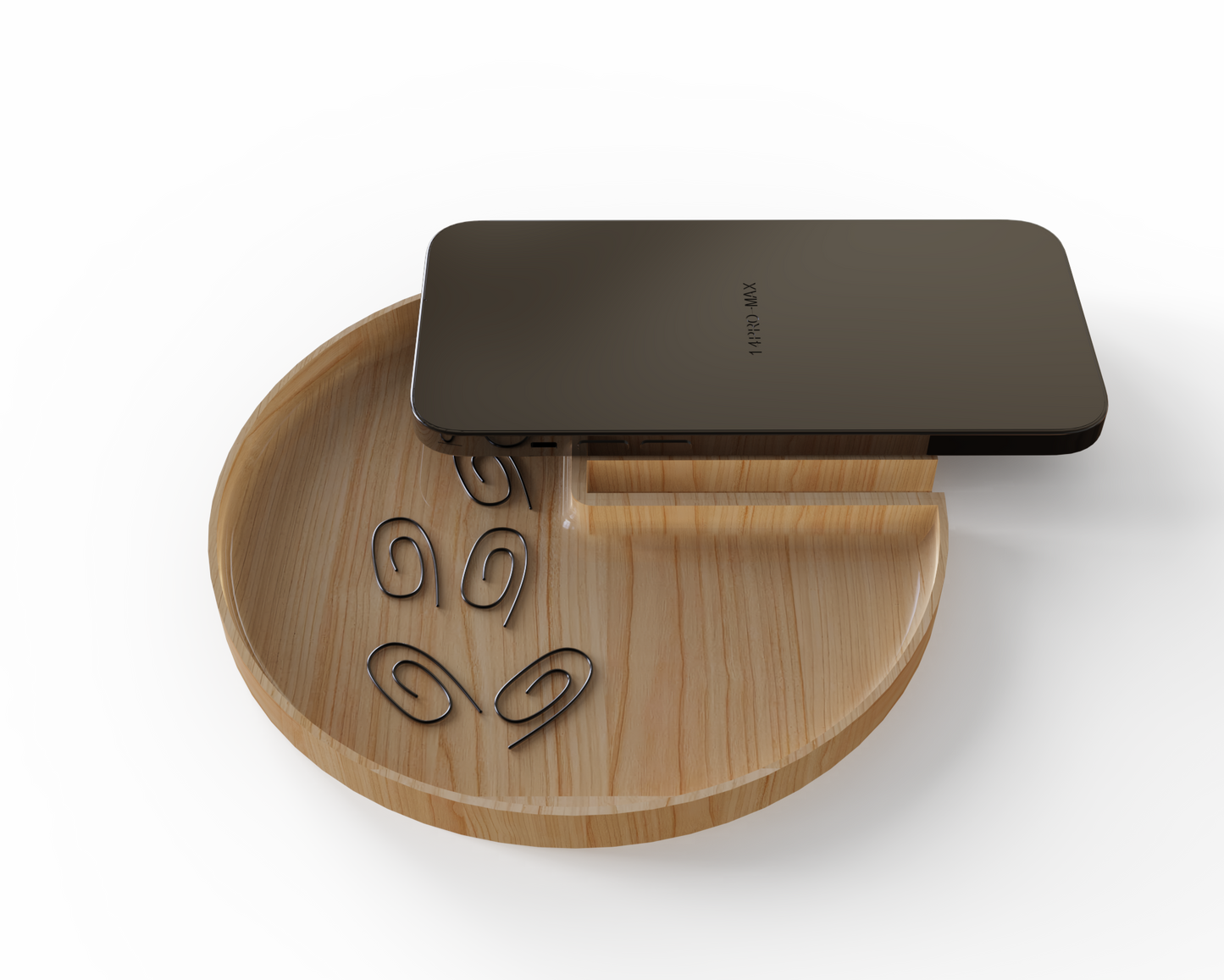 Bamboo Wireless Charger with Glow Logo MT563