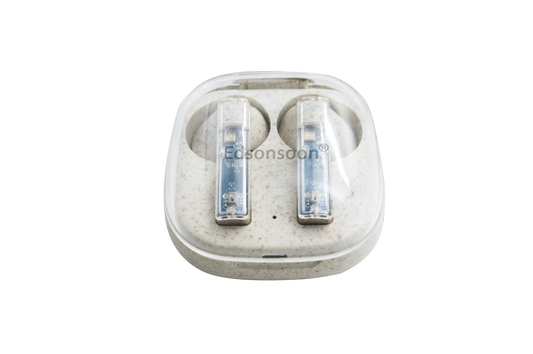 Edsonsoon EcoBuds – Lightweight Wheat Straw Wireless Earbuds with Bluetooth 5.3 & Charging Case