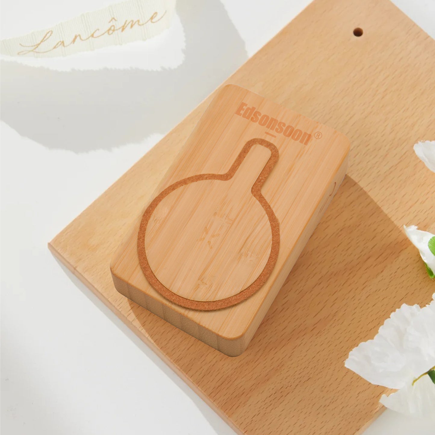 Edsonsoon MT508 EcoMag Bamboo Power Bank – 15W MagSafe Wireless Charger with 20W PD & 18W USB Fast Charging
