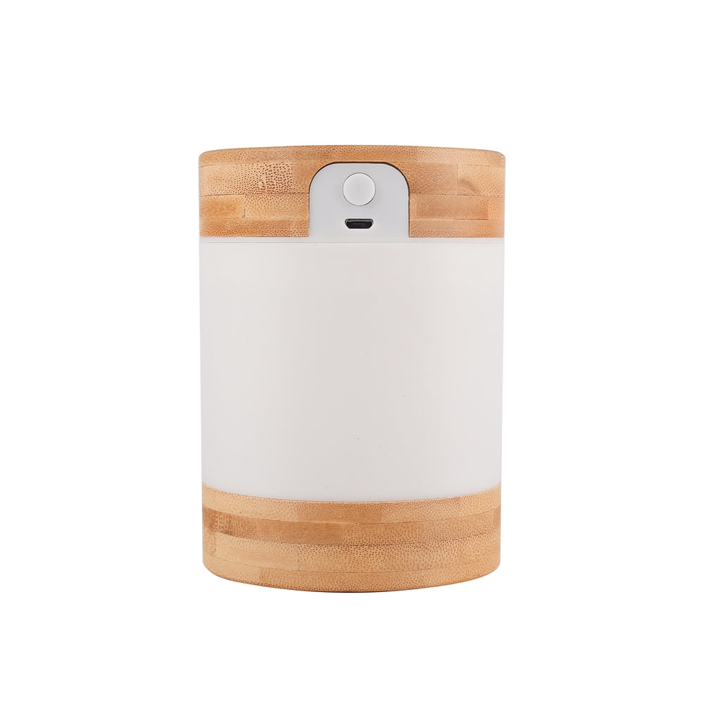 Stylish and decorative humidifier with 2-position LED ligh made with Bamboo MT529