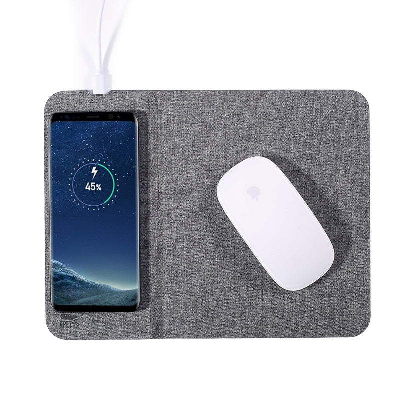 Folderable mouse pad with 15W wireless charger MTM08