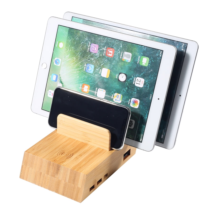 Bamboo Wireless Charger for pads and phones MT514