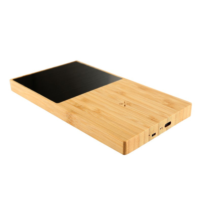 Bamboo Wirelesss Phone Charger with Cup Heating Function MT516