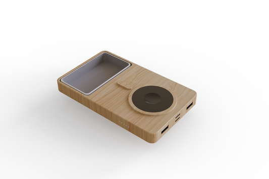 Bamboo Power Bank with Wireless Charger MT573