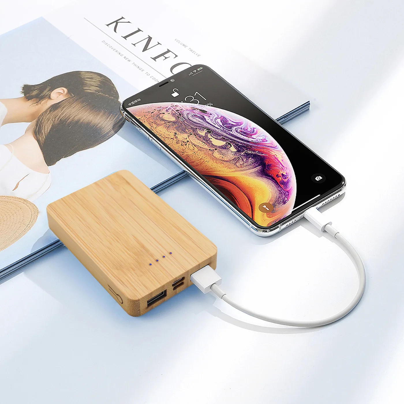 Sustainable Bamboo Power Bank