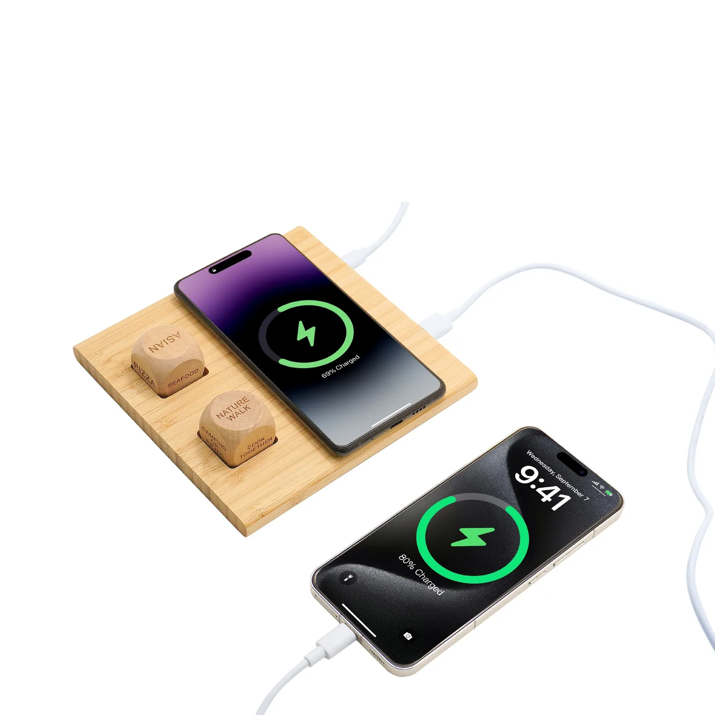 Gaming Board Wireless Charger with Dice