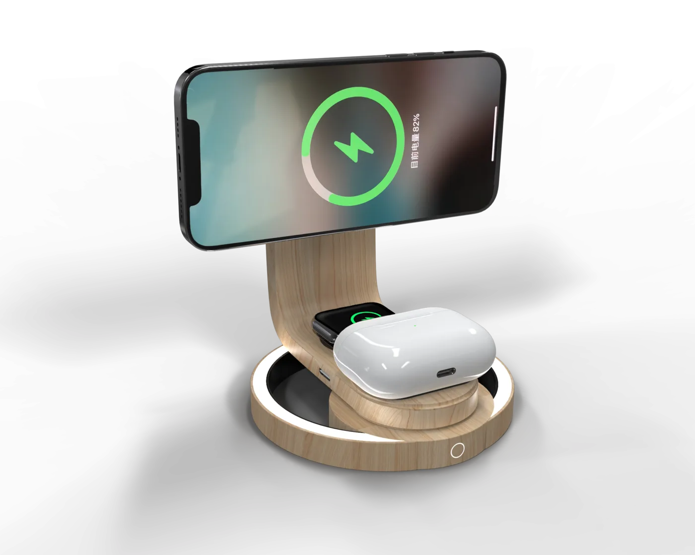 MT578 Bamboo Wireless Charger