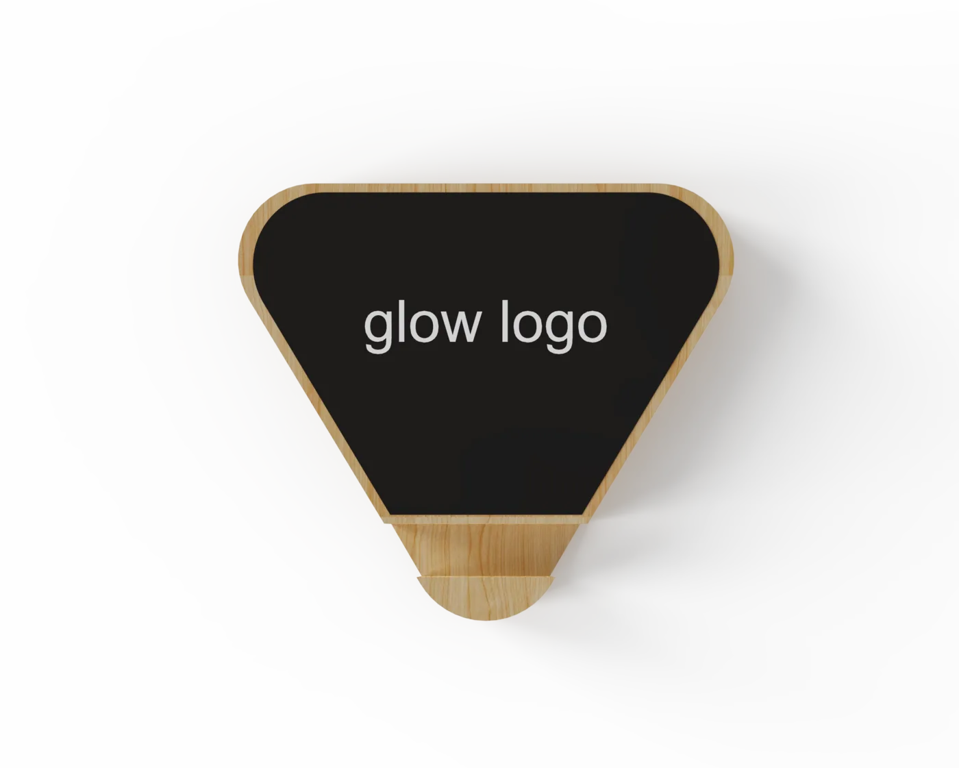 MT561 chargeur sans fil bambou, logo lumineux, support et lampe d'ambiance