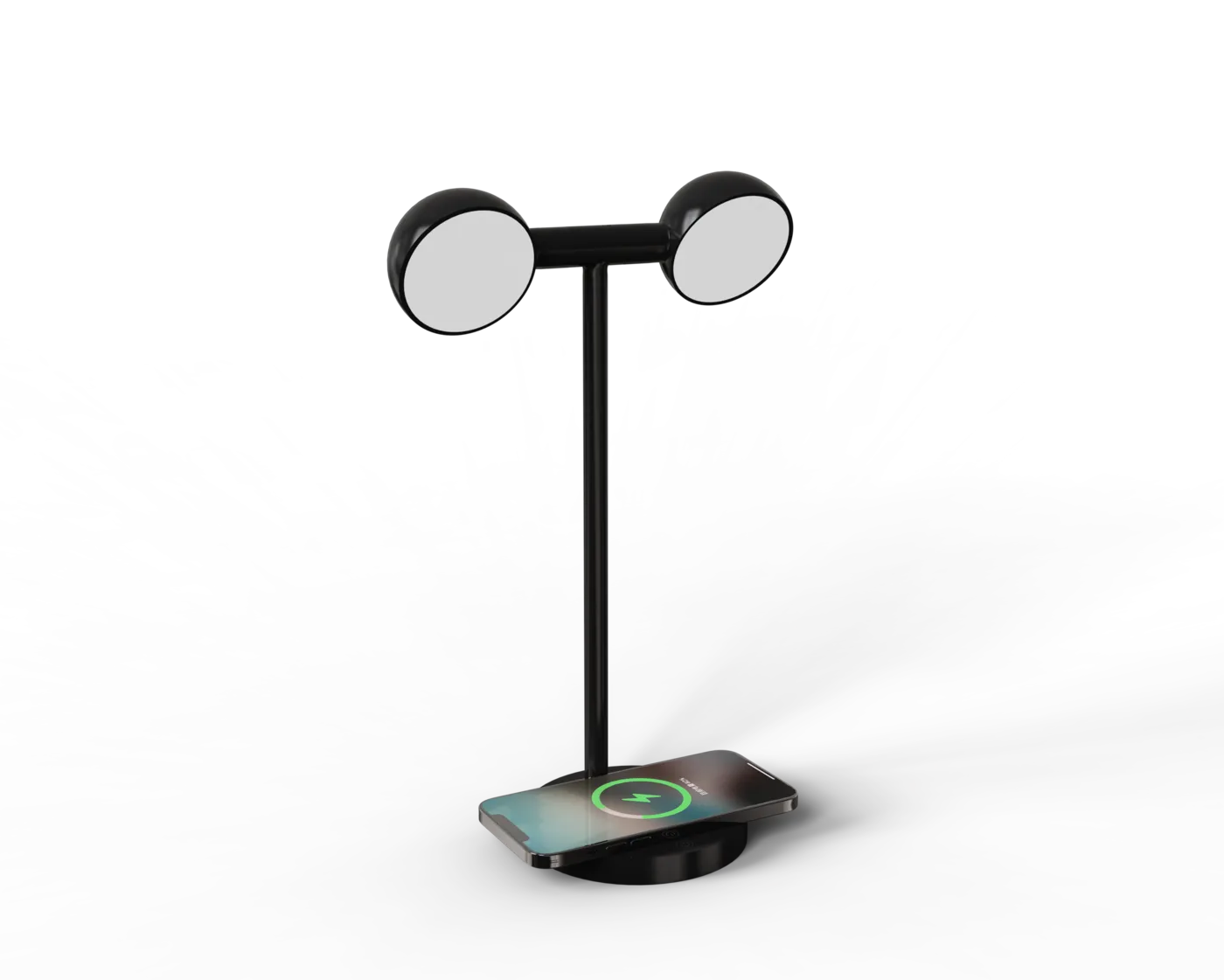 MT568 Bamboo Wireless Charger with Built-in Table Lamp
