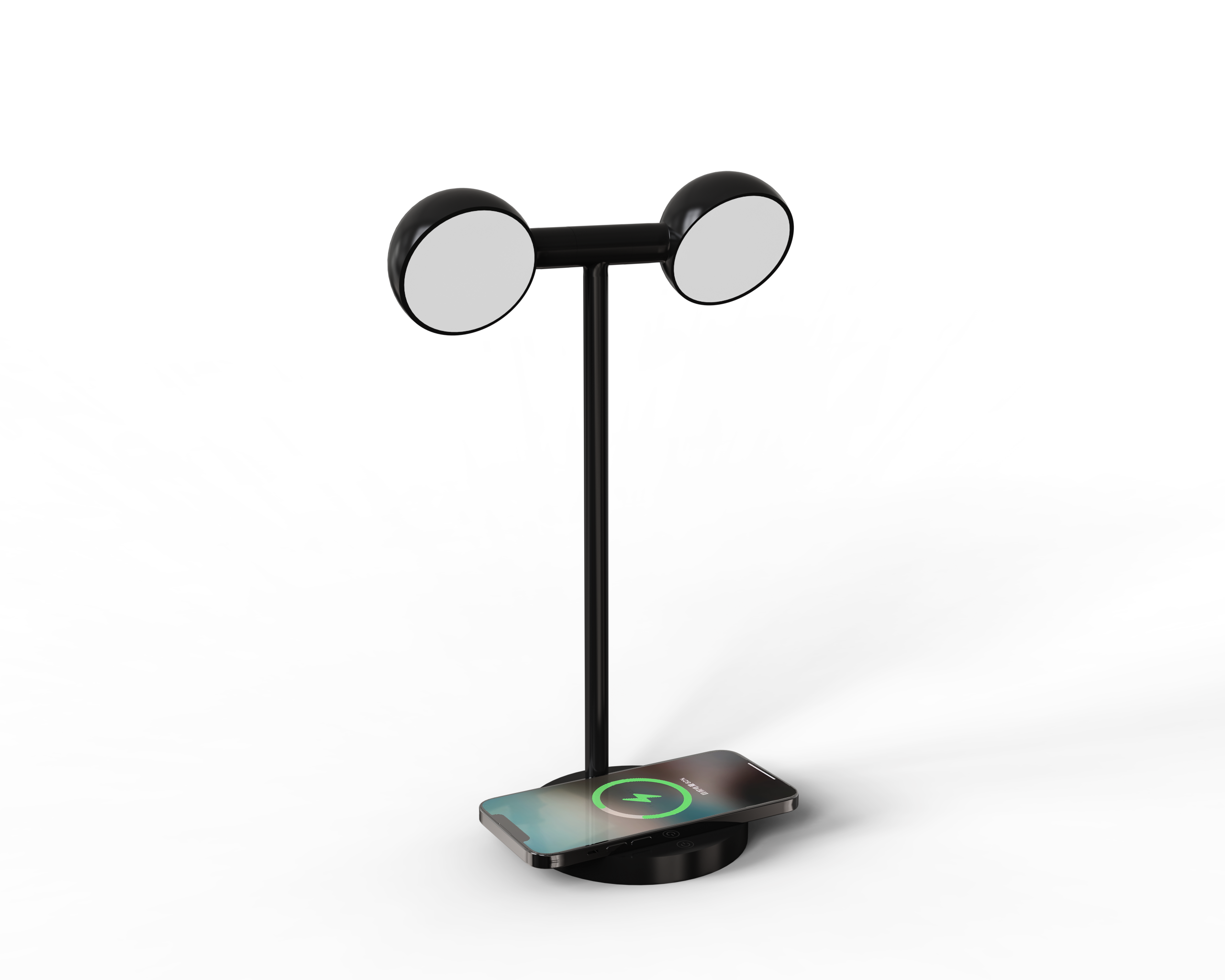 MT568 Bamboo Wireless Charger with Built-in Table Lamp