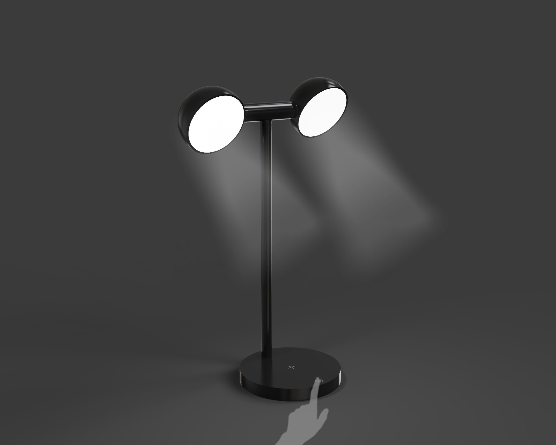 MT568 Bamboo Wireless Charger with Built-in Table Lamp