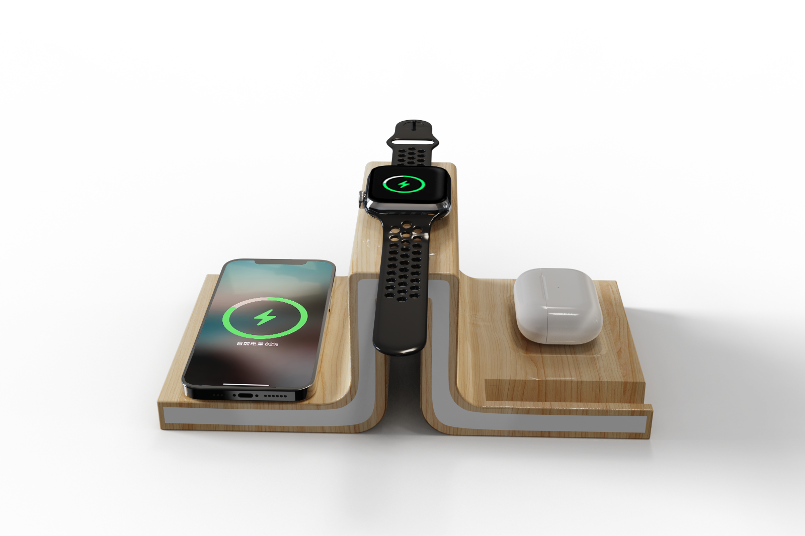 MT575 Bamboo Wireless Charger
